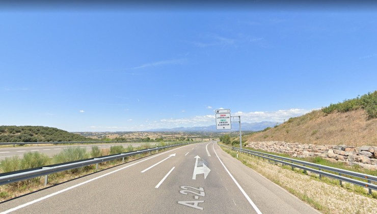 El accidente ha tenido lugar en la A-22 en Las Cellas-Ponzano (Huesca).