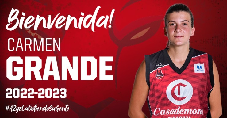 Carmen Grande jugará en el Casademont Zaragoza la próxima temporada.