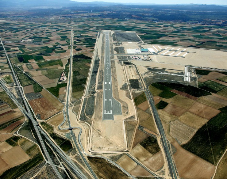 Vista aérea del Aeropuerto de Teruel / Foto: Aeropuerto de Teruel.