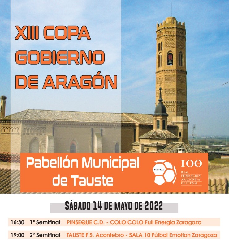 Cartel Copa Gobierno de Aragón.