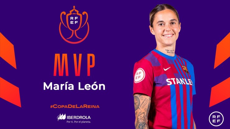 Mapi León ha sido designada MVP de la final de la Copa de la Reina.