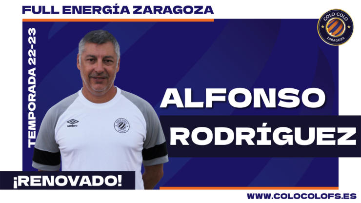 Alfonso Rodríguez, renovado al frente de Full Energía Zaragoza.