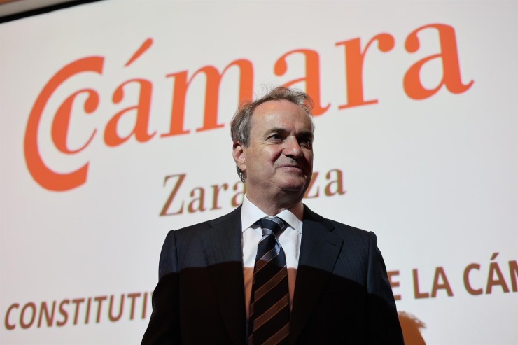 Jorge Villarroya es ya el nuevo presidente de la Cámara de Zaragoza. | Fabián Simón-Europa Press