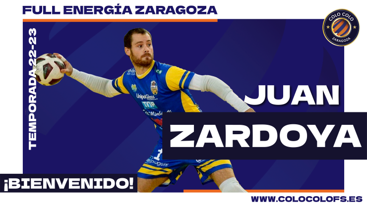 Juan Zardoya defenderá la portería del Full Energía Zaragoza el próximo curso.