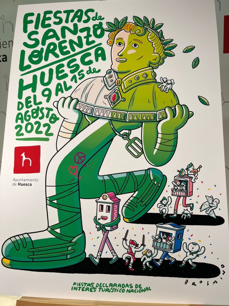 Imagen del cartel de las Fiestas de San Lorenzo 2022. / Miguel Ángel Mur