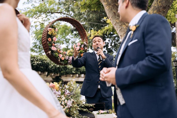 David Aso oficiando una boda. / David Aso.