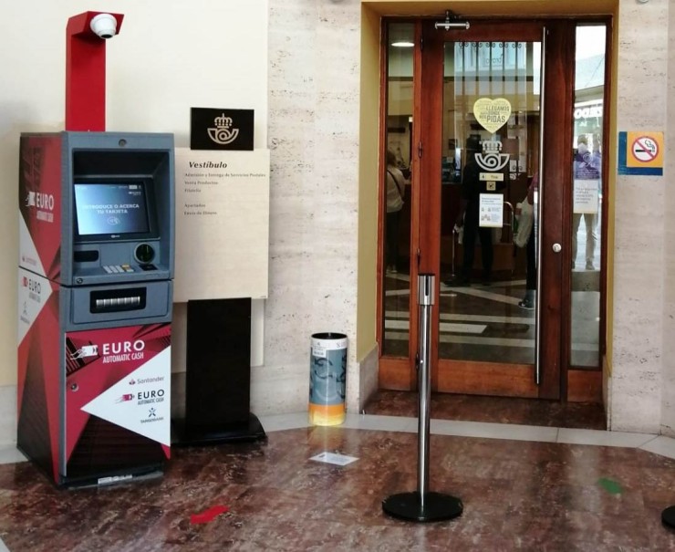 Cajero automático de Correos situado en Huesca./ Correos.