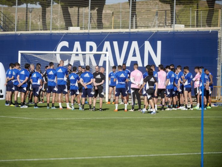 El equipo volverá a ejercitarse desde este miércoles en la Ciudad Deportiva. Foto: Real Zaragoza