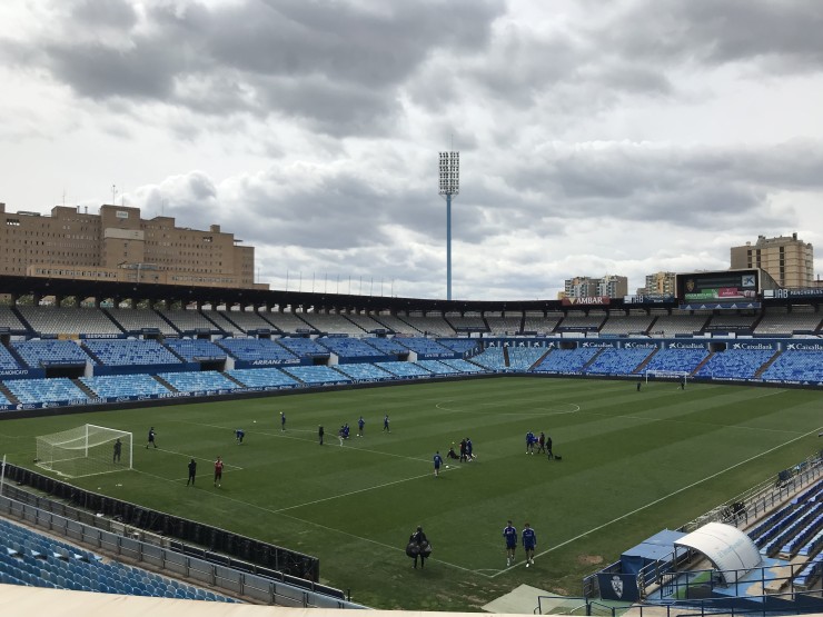 Actual estadio de la Romareda. / Europa Press