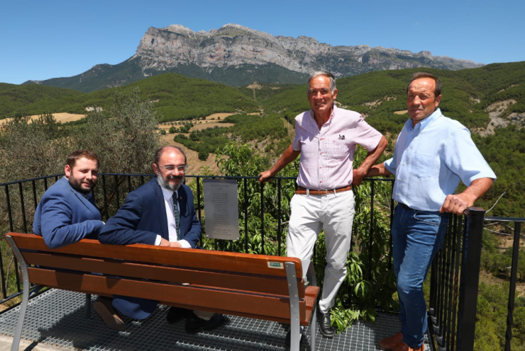 El presidente del Gobierno de Aragón ha visitado este jueves la comarca del Sobrarbe. / Gobierno de Aragón