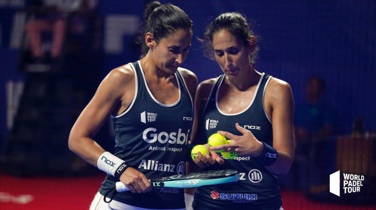 Mapi y Majo Sánchez Alayeto, durante el partido de cuartos del Málaga Open. Foto: WPT