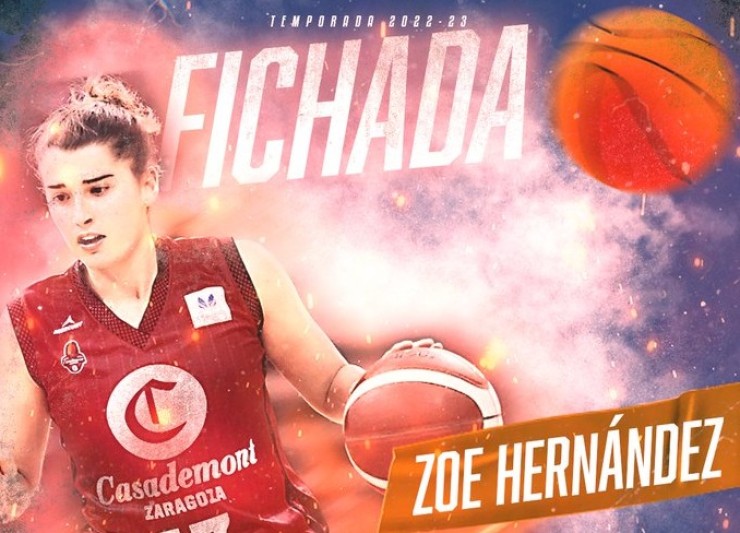 Así ha anunciado la Fundación Navarra de Baloncesto Ardoi el fichaje de Zoe Hernández.