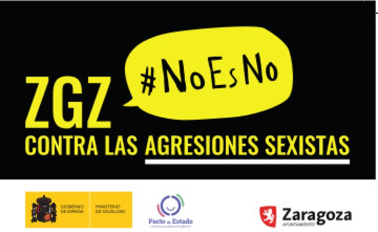 El Ayuntamiento de Zaragoza colabora con la prevención de agresiones sexistas.