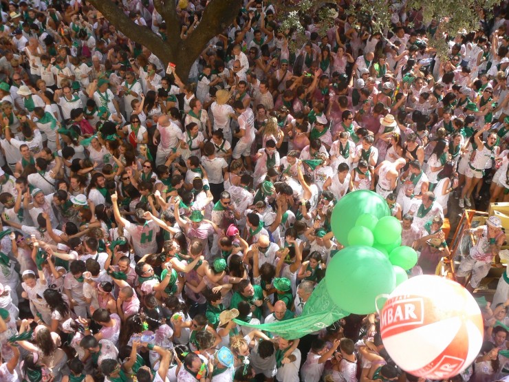 Imagen de archivo de las fiestas de San Lorenzo en Huesca. / Europa Press
