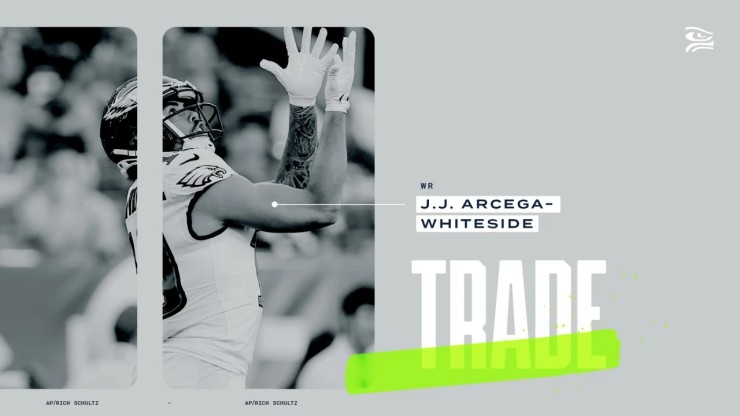 JJ Arcega ha sido traspasado a los Seattle Seahawks.