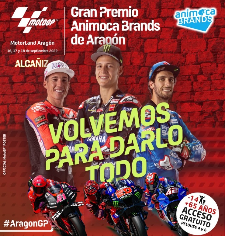 Cartel del Gran Premio de Aragón.