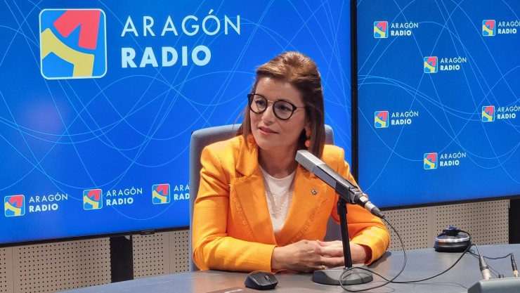 Berta Sáez, rectora de la Universidad de San Jorge, este lunes en Despierta Aragón. / Aragón Radio