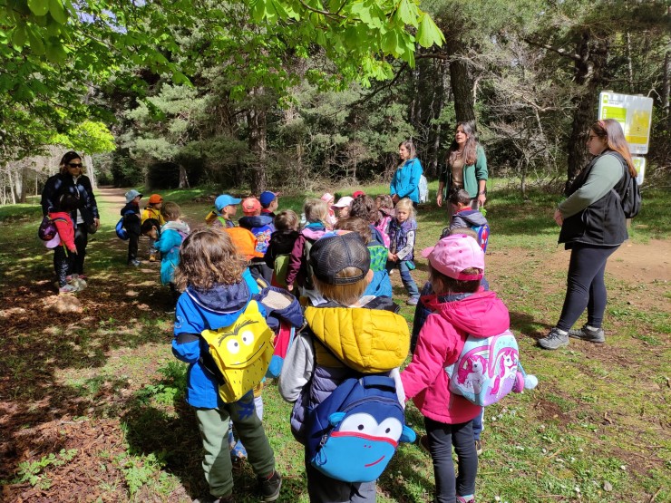 Imagen de una de las actividades dirigidas a escolares del programa educativo de la Red Natural. | Gobierno de Aragón
