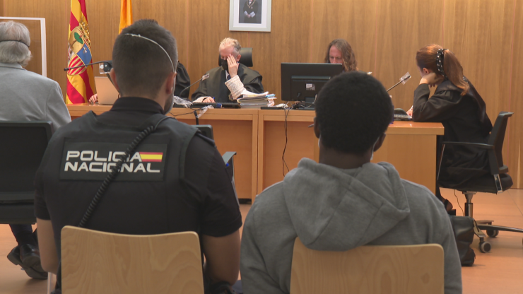 Imagen del juicio celebrado en la Audiencia de Huesca. / Aragón TV.