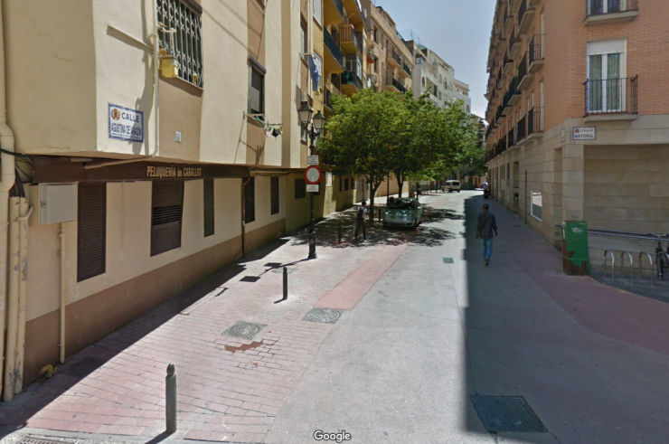 Vista del tramo de la calle Agustina de Aragón que se va a remodelar. | Google Maps