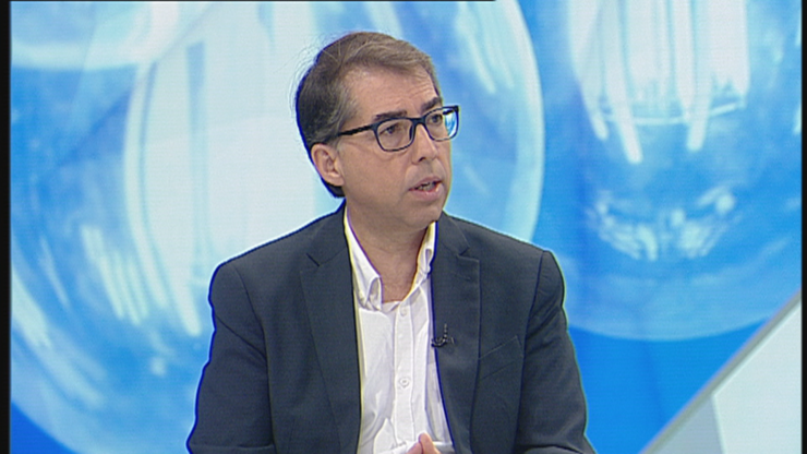 José María Yusta, experto en mercados energéticos, en el programa 'Buenos Días Aragón' este jueves. / Aragón TV