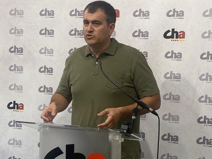 El presidente de CHA, Joaquín Palacín. / Europa Press.