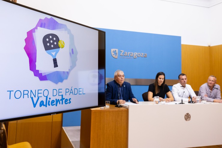 Imagen de la presentación en el Ayuntamiento de Zaragoza.