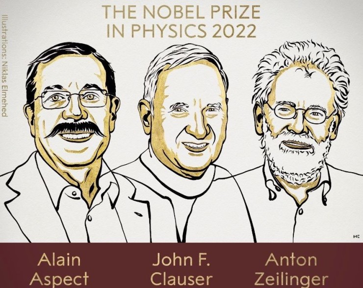 Galardonados con el Nobel de Física 2022. / Nobel Prize
