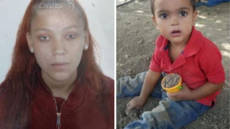 La Policía busca a María Castidad Giménez (de 19 años), y a su hijo Lorenzo Giménez (de 22 meses). / Policía Nacional
