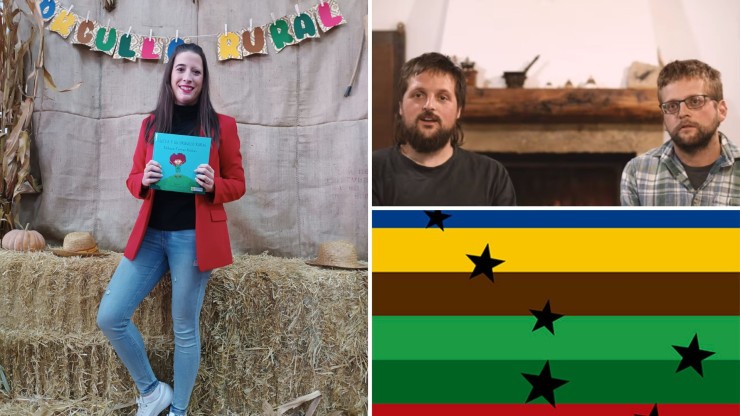 Rebeca Ferruz, los hermanos Garcés y la bandera del orgullo rural.