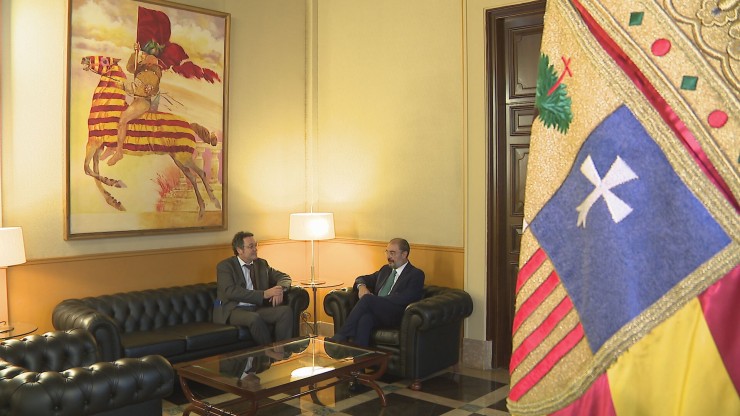 Reunión del presidente de Aragón con el Fiscal General del Estado.