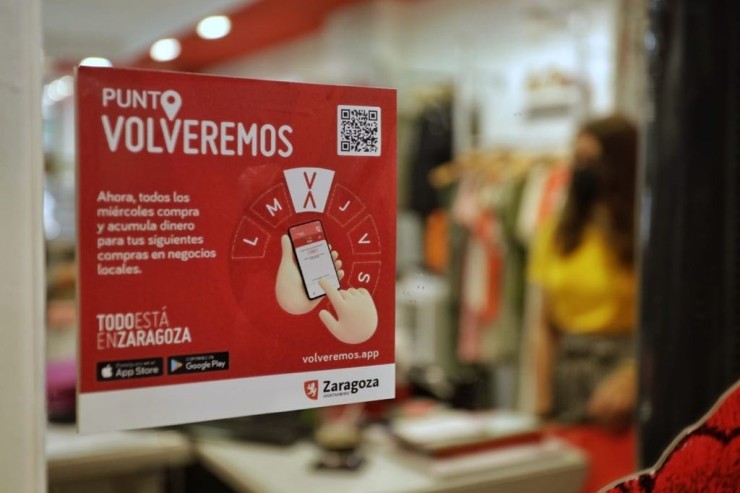 El saldo acumulado por compras del programa 'Volveremos' podrá gastarse hasta el 31 de diciembre. | Ayuntamiento de Zaragoza