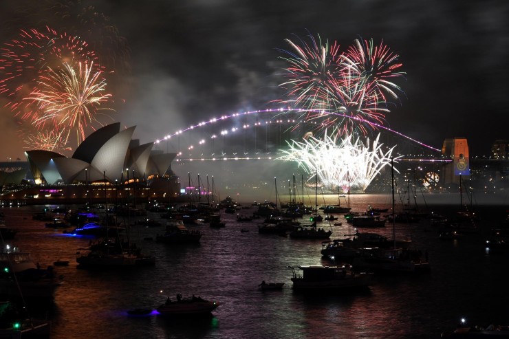 Celebración de Año Nuevo en Australia. / EFE.