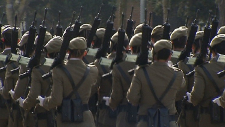 Imagen de archivo de militares del Ejército español.