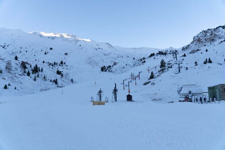 Estación de esquí de Cerler, este lunes. / Aramón-Cerler