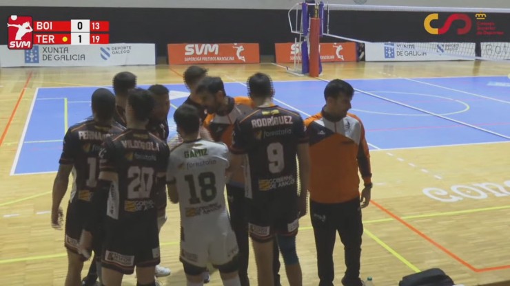 Imagen del partido Rotogal Boiro - Pamesa Teruel Voleibol