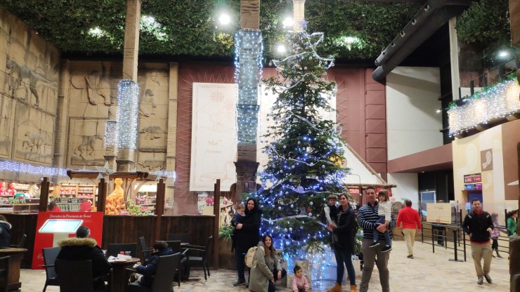 Los visitantes del parque paleontológico han podido disfrutar de su decoración navideña. | Dinópolis