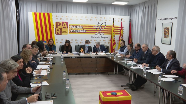 Reunión de la Ejecutiva del Partido Aragonés (PAR).