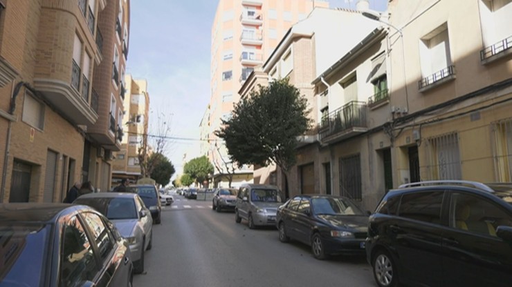 Calle de Cieza (Murcia), donde residían la mujer y su agresor.