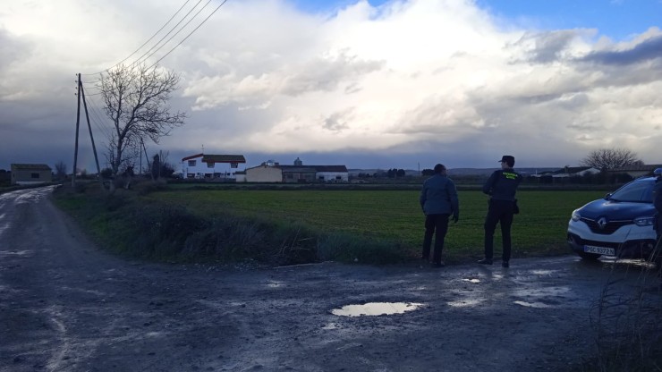 La Guardia Civil investiga lo sucedido en Villamayor.
