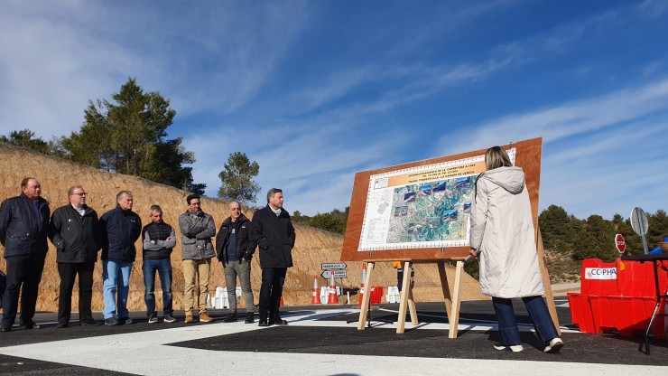 Acto inaugural de la nueva carretera. / Gobierno de Aragón