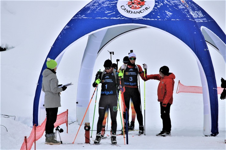 Imagen de una prueba de biathlon.
