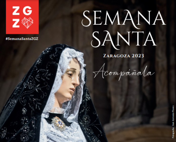 Fragmento del cartel de la Semana Santa de Zaragoza. / Ayuntamiento de Zaragoza