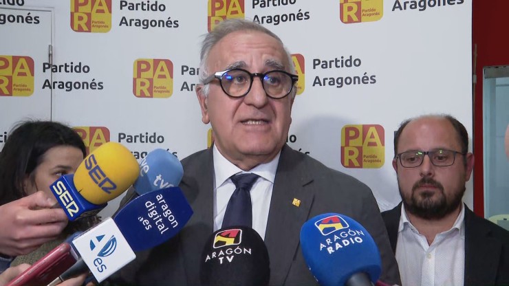 El presidente del PAR, Clemente Sánchez-Garnica, este lunes tras la Comisión Ejecutiva.
