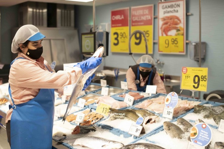 Pescadería en un supermercado. / Foto: Europa Press.
