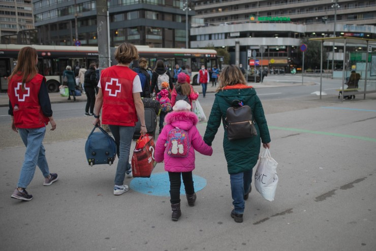 Trabajadores de Cruz Roja colaboraron en la crisis humanitaria derivada de la guerra de Ucrania. / Cruz Roja