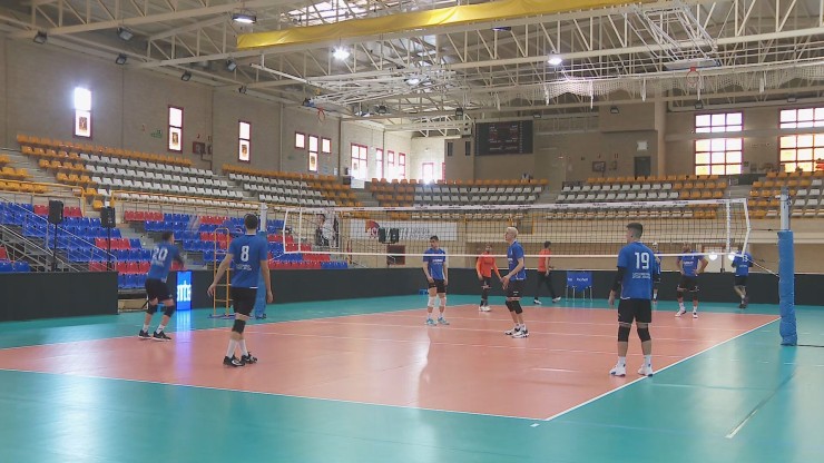 El Pamesa Teruel Voleibol ha llevado a cabo este viernes una suave sesión en Soria.