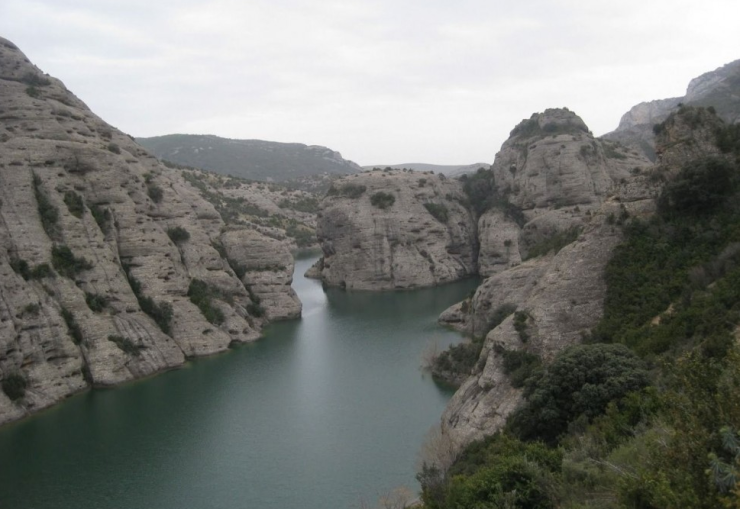 El embalse de Vadiello abastece de agua a la ciudad de Huesca.