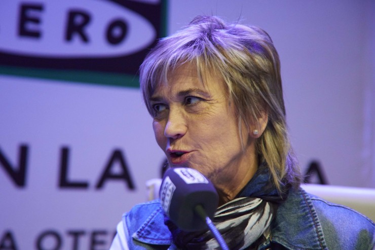 Julia Otero, Premio José Manuel Porquet 2023 del Congreso de Periodismo. / Efe