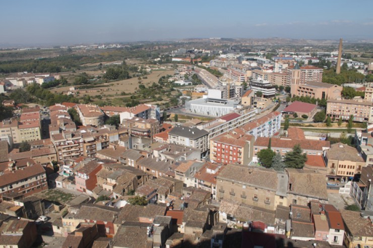 Vista aérea de Monzón (Huesca). / Ayuntamiento de Monzón